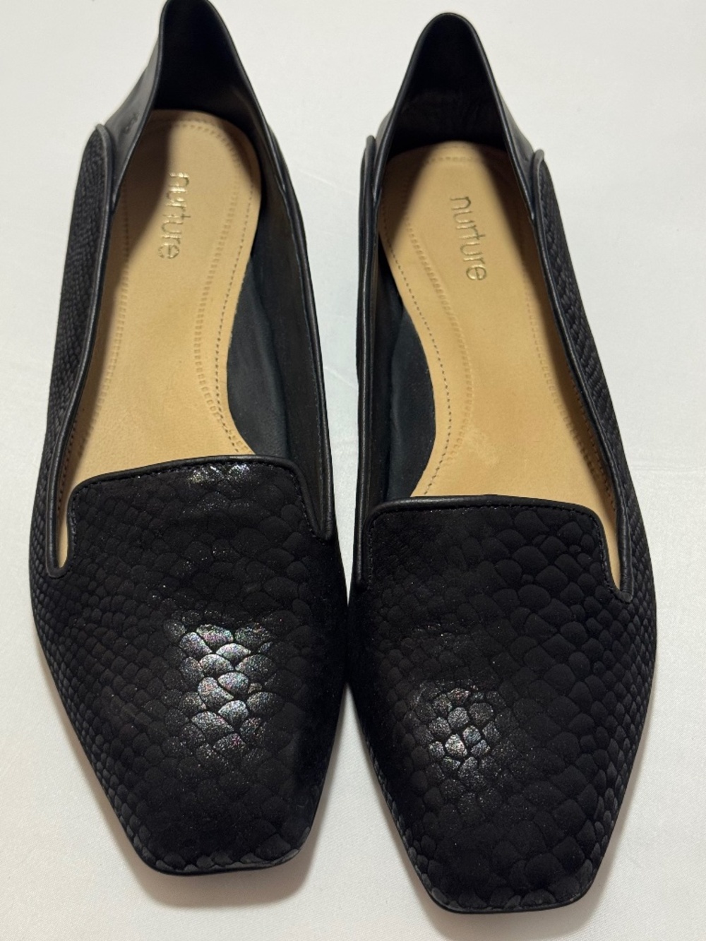 Nurture Women's Black Flats Size 8